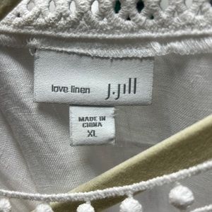 JJill linen kimono style sleeve top.